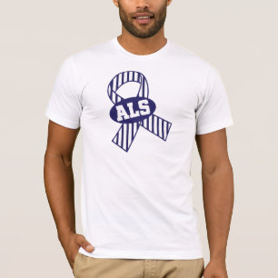 T-shirts Consciência da fita do ALS