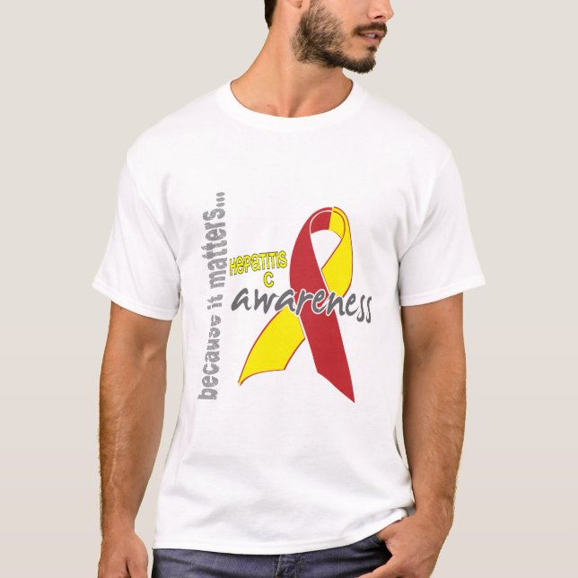 T-shirts Consciência da hepatite C (Frente)