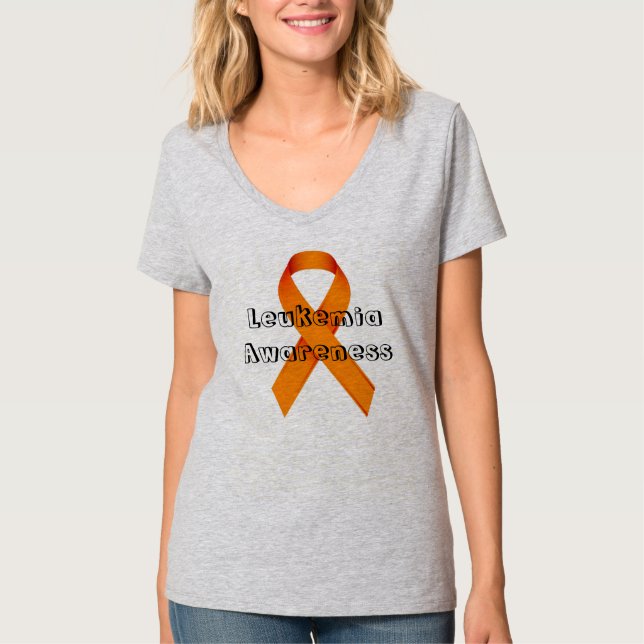T-shirts Consciência da leucemia (Frente)