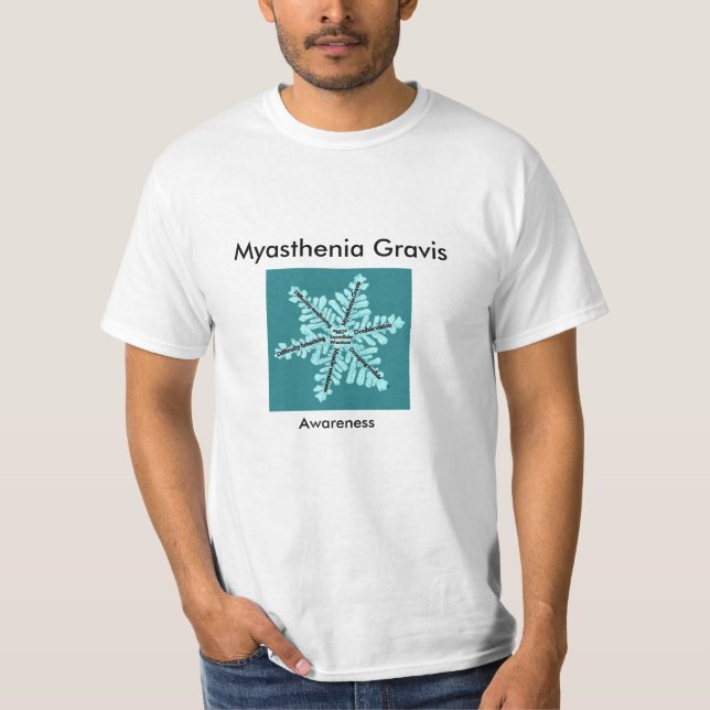 T-shirts Consciência de Gravis da miastenia (Frente)