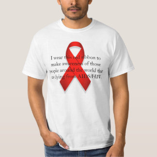 T-shirts Consciência do AIDS/HIV