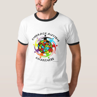 T-shirts Consciência do autismo do abraço