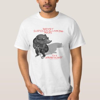 T-SHIRTS CONSCIÊNCIA DO CANCER DE PELE