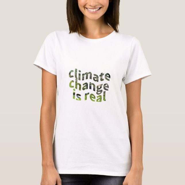 T-shirts Consciência do Dia da Terra do aquecimento global (Frente)