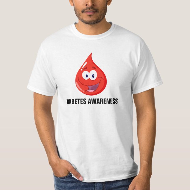 T-shirts Consciência do diabetes (Frente)