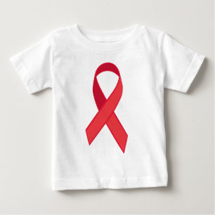 T-shirts Consciência do HIV - fita vermelha