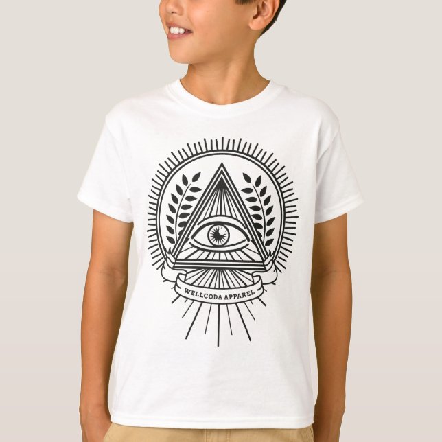 T-shirts Conspiração de Illuminati do roupa de Wellcoda (Frente)