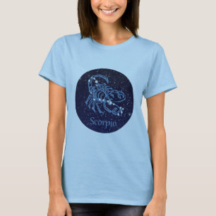 T-shirts Constelação de Escorpião e Signo do Zodíaco com Es