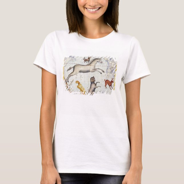 T-shirts Constelação de Monoceros com Canis Major e Mi (Frente)