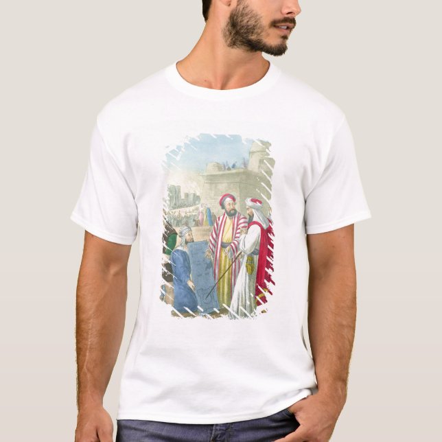 T-shirts Construindo a cidade e a torre de Babel, de um b (Frente)