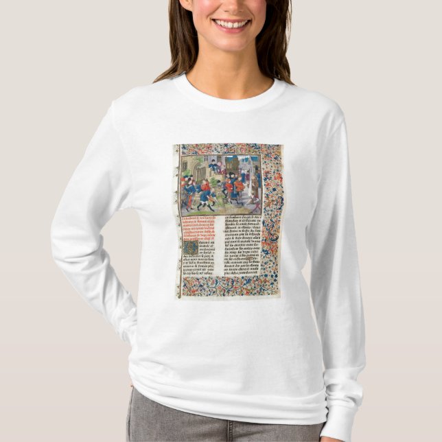 T-shirts Construindo as fundações do monastério (Frente)