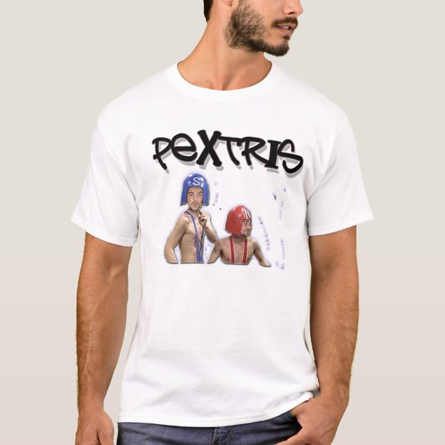T-shirts construtor de corpo dos pextris (Frente)
