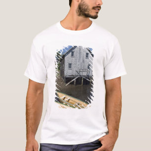 T-shirts construtor de dories, Lunenburg, Nova Escócia, Can