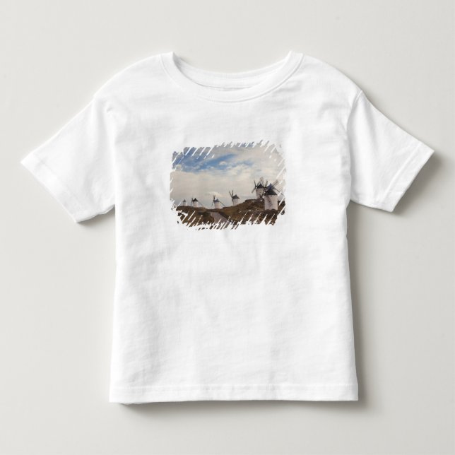 T-shirts Consuegra, antigos moinhos de vento de La Mancha (Frente)