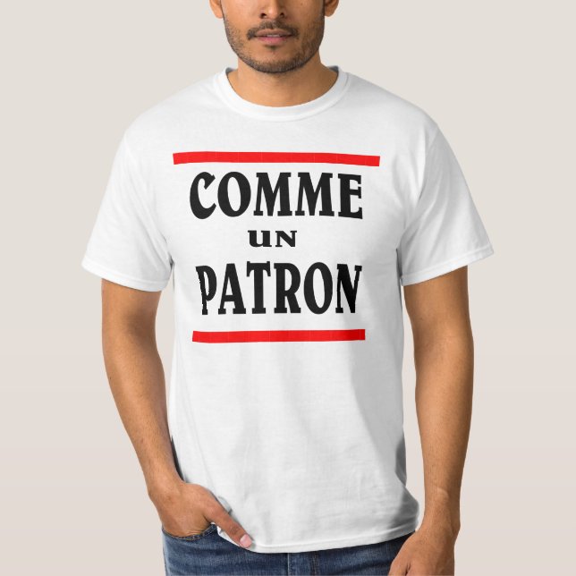 T-shirts CONSUMIDOR DO UN DE COMME. Como um CHEFE em (Frente)