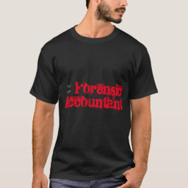 T-shirts "Contador forense"