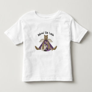 T-shirts Contemplem a Capa Curta Cristã de Lamb Toddler