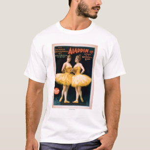 T-shirts Conto do Jr. de Aladdin de um teatro maravilhoso