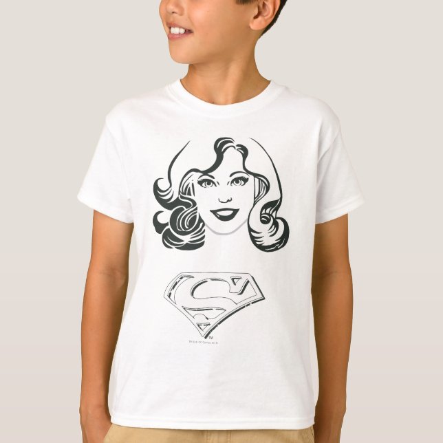 T-shirts Contorno da Supergirl 1 (Frente)