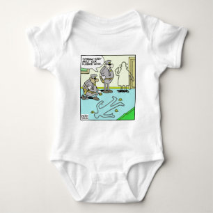 T-shirts Contorno de Giz Presentes Divertidos para Polícia 