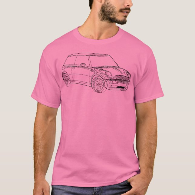 T-shirts Contorno Mini Cooper 2 (Frente)