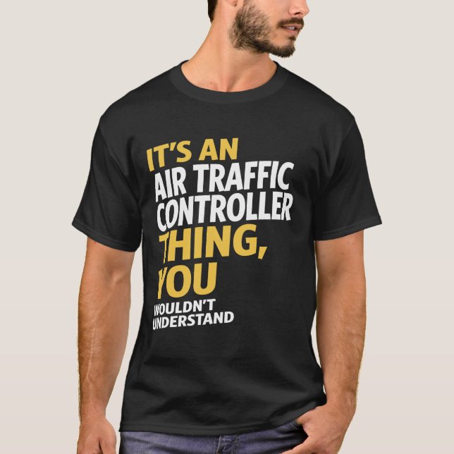 T-shirts Controlador de tráfego aéreo (Frente)