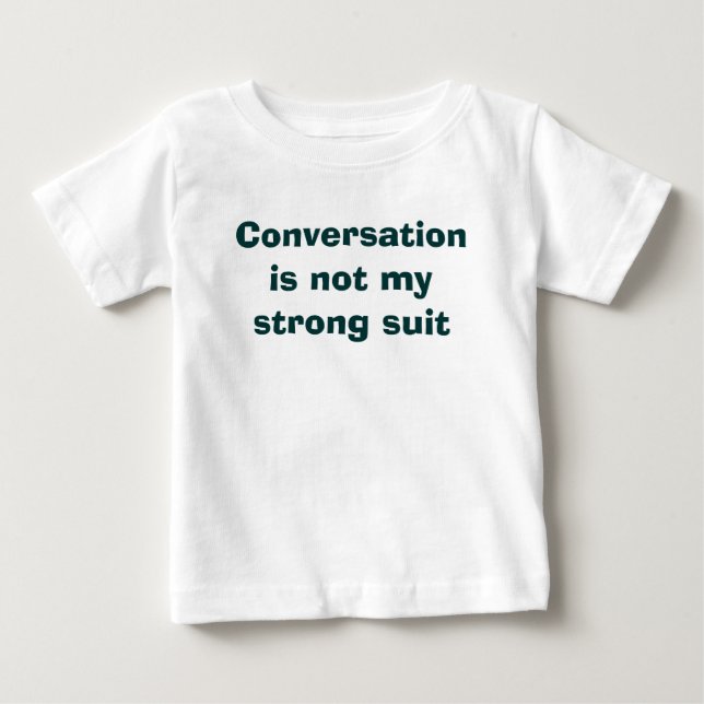 T-shirts Conversa não é meu forte (Frente)