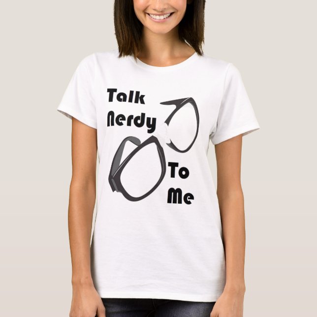 T-shirts Conversa Nerdy a mim (Frente)