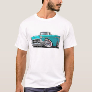 T-shirts Convertible 1957 de turquesa de Chevy Belair
