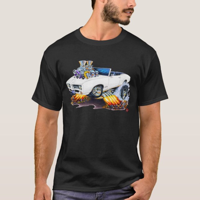 T-shirts Convertible branco de 1969 GTO (Frente)