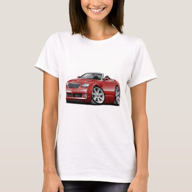 T-shirts Convertible marrom do fogo cruzado (Frente)