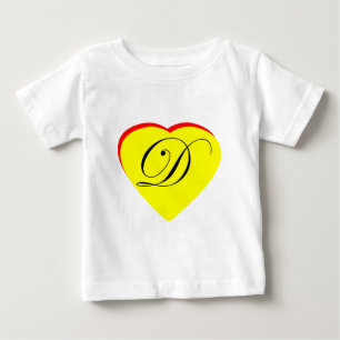 T-shirts Convite Para Casamento Coração Vermelho Amarelo D 