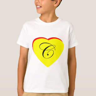 T-shirts Convite Para Casamento Coração Vermelho C Amarelo