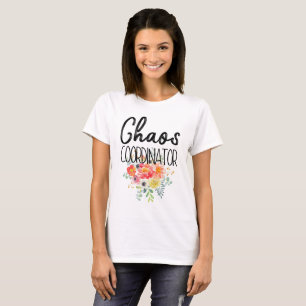 T-shirts Coordenador do caos com flores