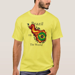 T-shirts Copa do Mundo - Brasil versus Mundo