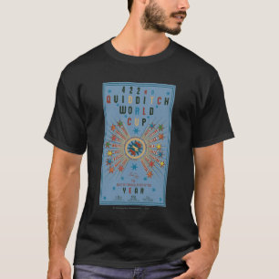 T-shirts Copa do Mundo de QUIDDITCH™ Cartaz Azul