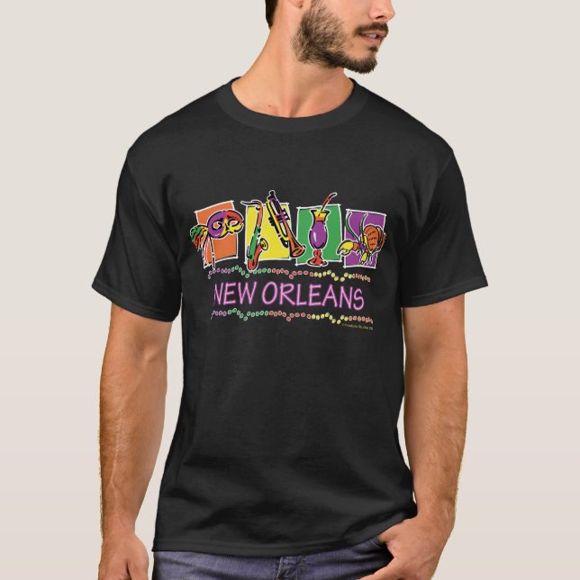 T-shirts Cópia NEW-ORLEANS-SQUARES-eps (Frente)