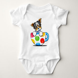 T-shirts Copo das bolinhas de Biewer Yorkie