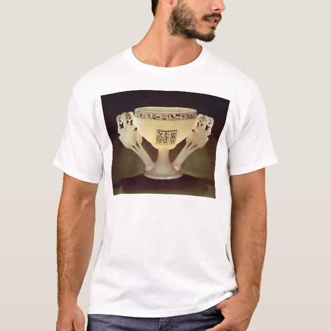 T-shirts Copo de bebendo sob a forma do metade-aberto (Frente)