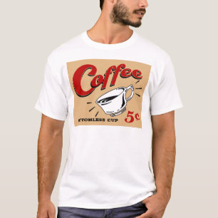 T-shirts Copo sem fundo do café
