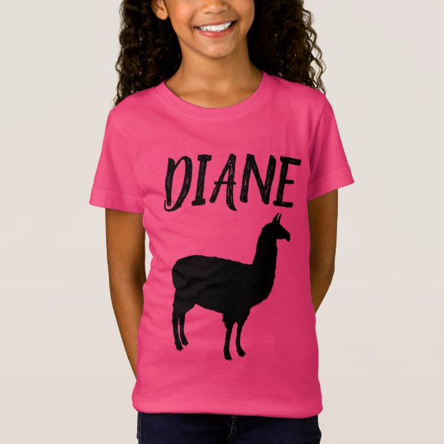 T-Shirts cor-de-rosa das MENINAS PERSONALIZADAS DO (Frente)