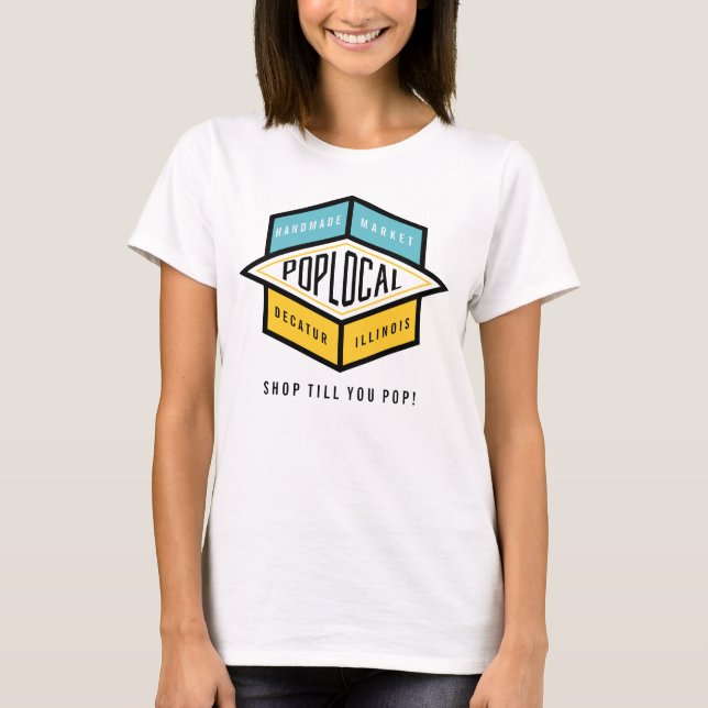 T-shirts Cor do Cheio Poplocal (Frente)