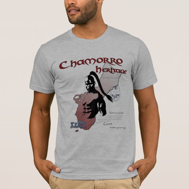 T-shirts Cor do espírito de Chamorro (Frente)