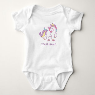 T-shirts Cor do Pastel de Unicórnio Magnético Cute Personal