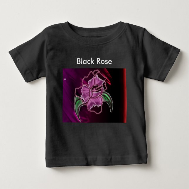 T-shirts Cor do Rosa preto (Frente)