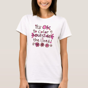 T-shirts Cor fora das linhas…
