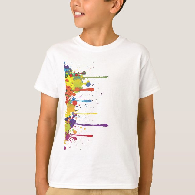 T-shirts COR FUNNY SPLASH II + seu backgr. & ideias (Frente)