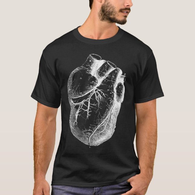 T-shirts Coração anatômica correto (Frente)