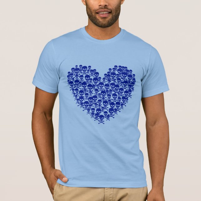 T-shirts Coração Azul (Frente)
