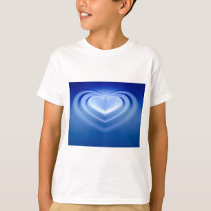 T-shirts Coração Azul
